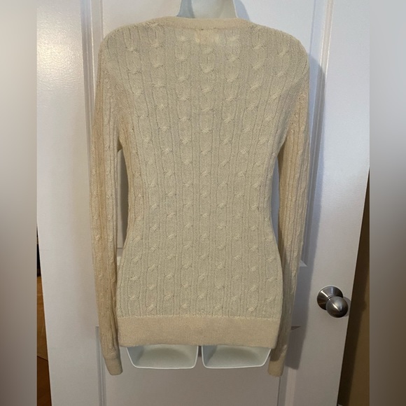 Banana Republic 100% Extra Fine Alpaca Wool Crewneck Sweater Soft Lightweight M - Picture 4 of 6